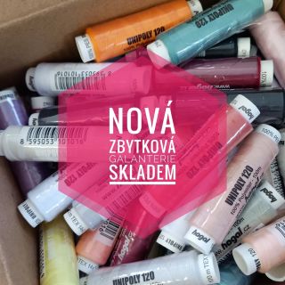 Opět jsme naskladnili zbytkovou galanterii 🪡 Pruzenky, zipy, šňůry, nitě aj. za zvýhodněnou cenu 😉...