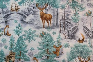 🆕 Nové plátno v nabídce! Šíře 160 cm, motiv zimního parku 🌲❄️ Skvělé pro zimní dekorace i tvoření....